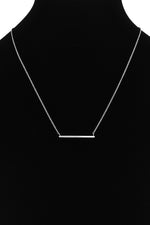 Bar Pendant Necklace- Gold, White Gold - POSH NOVA