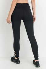Highwaisted Cross Bottom Leggings - POSH NOVA