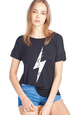 Tesla Lightning Bolt Graphic Tee - POSH NOVA