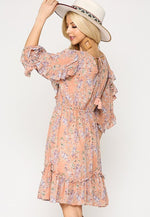 Veda Floral Chiffon Dress - POSH NOVA