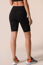 Posh High Rise Biker Shorts-Black - POSH NOVA