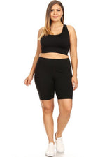 Posh High Rise Biker Shorts-Black - POSH NOVA