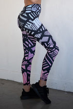 Geo Art Highwaisted Workout Leggings - POSH NOVA