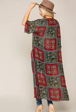 Katherine Kimono-Red/Green - POSH NOVA