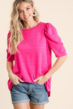 Julie Puff Sleeve Top - POSH NOVA