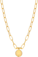 Oval Chain Necklace- Silver, Gold - POSH NOVA