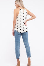 London Polka Dotted Halter Top - POSH NOVA