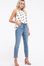 London Polka Dotted Halter Top - POSH NOVA