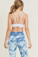 Posh Mesh Sports Bra- White - POSH NOVA