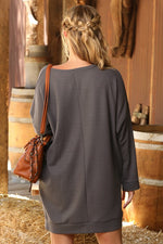 Cherish Me Waffle Knit Dress - POSH NOVA