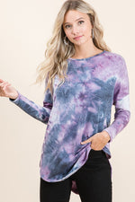 Tempt Me Tie Dye Tunic Top - POSH NOVA