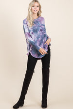 Tempt Me Tie Dye Tunic Top - POSH NOVA
