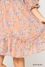 Veda Floral Chiffon Dress - POSH NOVA
