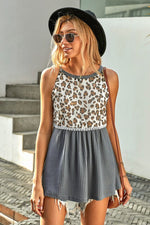 Leopard Babydoll Tank - POSH NOVA