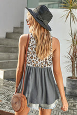 Leopard Babydoll Tank - POSH NOVA
