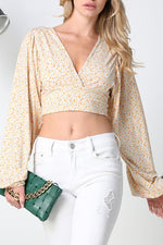 Call Me Honey Floral Cropped Top