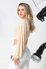 Call Me Honey Floral Cropped Top