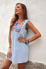 Floral Betty Striped Dress - POSH NOVA