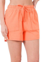 Sloane Shorts-Coral - POSH NOVA