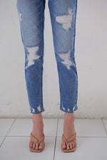 Wall Street High Rise Straight Leg Jean