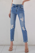 Wall Street High Rise Straight Leg Jean