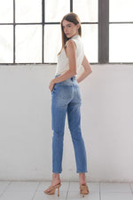 Wall Street High Rise Straight Leg Jean