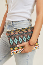 Aztec Crossbody and Wristlet Bag - POSH NOVA