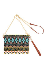 Aztec Crossbody and Wristlet Bag - POSH NOVA