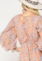 Veda Floral Chiffon Dress - POSH NOVA