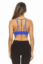 Posh Mesh Sports Bra- Royal Blue - POSH NOVA