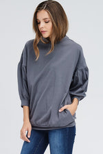 Stella Ballon Sleeve Knit Top - POSH NOVA