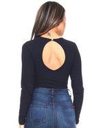 Long Sleeve Bodysuit - Black or Red Wine - POSH NOVA