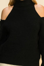 Classic Affair Cold Shoulder Top - POSH NOVA