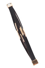 New Yorker Wrap Bracelet - Black - POSH NOVA