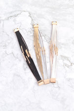 New Yorker Wrap Bracelet - Black - POSH NOVA