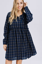 Plaid Hooded Dress - POSH NOVA