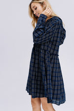 Plaid Hooded Dress - POSH NOVA