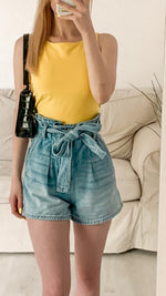 Malibu Paper Bag Shorts - POSH NOVA