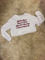 Love Like 90's Country Long Crop Top - POSH NOVA