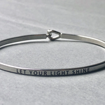 Let Your Light Shine Bracelet-White Gold - POSH NOVA