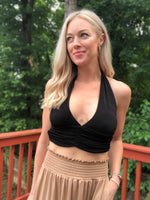 Basically Cute Black Halter Top - POSH NOVA