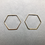 14K Hexagon Hoops - POSH NOVA