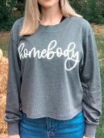 Homebody Long Sleeve Crop Top - POSH NOVA