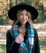 Lux Wide Brim Panama Hat- Black - POSH NOVA