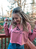 Just Breathe Long Crop Top - POSH NOVA