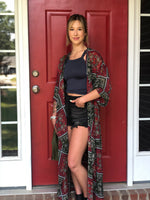 Katherine Kimono-Red/Green - POSH NOVA