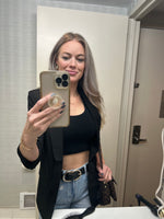 Timeless Beauty Blazer- Black - POSH NOVA