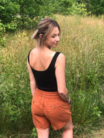 Linen Drawstring Waist Shorts - POSH NOVA