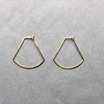 14K Fan Hoop-Gold - POSH NOVA
