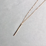Dainty Bar Necklace-Gold - POSH NOVA